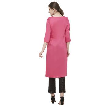 Off white embroidered satin kurtas-and-kurtis 3