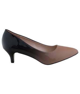 brown pointed toe ballerinas heels 2