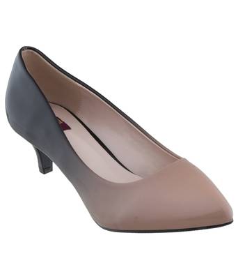 brown pointed toe ballerinas heels 4