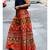 Black Base Orange  Rajasthani Printing Designer Palazzo Pant Pattern 2