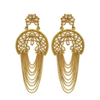 Gold earrings 1