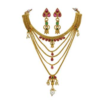 Gold necklace-sets 1