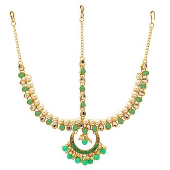 Green Maang Tikka 1