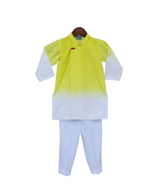 Multicolor Plain Cotton Kurta Set 1