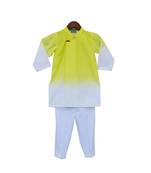 Multicolor Plain Cotton Kurta Set