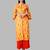 Kimisha Women's Mustard Yellow Rayon Cotton printed Straight Kurta (Full Stitched)