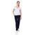 Women Black Solid Cotton Lycra Yoga Pants