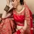 Red Zari And Sequins Embroidered Satin Semi Stitched bridal lehenga