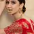Red Zari And Sequins Embroidered Satin Semi Stitched bridal lehenga