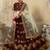 Maroon Dori And Zari Embroidered Silk Semi Stitched bridal lehenga