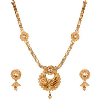 Gold emerald  necklaces 1