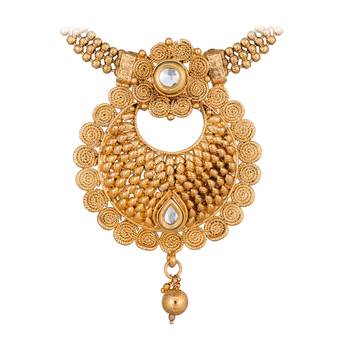 Gold emerald  necklaces 2