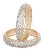 Silver Cubic Zirconia Bangles And Bracelets
