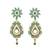 Flower Earrings in Austrian Diamonds