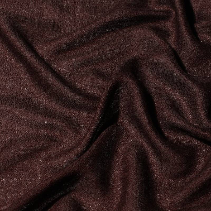Chocolate Brown Super Fine Blended Ultra Soft & Warm Wool Silk Unisex Pashmina Shawl