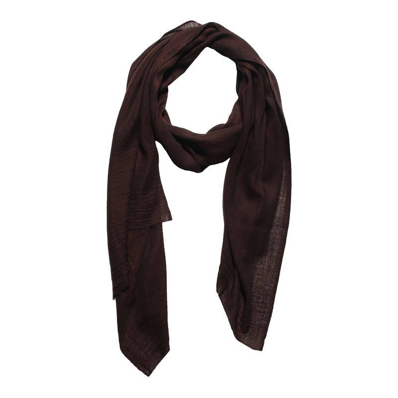 Chocolate Brown Super Fine Blended Ultra Soft & Warm Wool Silk Unisex Pashmina Shawl