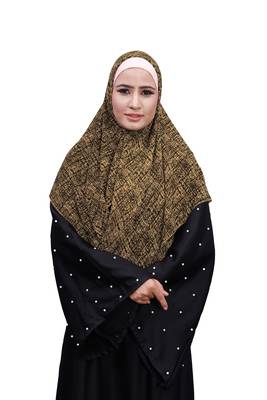 Justkartit Casual Wear Women Printed Chiffon Square Scarf Hijab 1