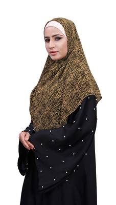 Justkartit Casual Wear Women Printed Chiffon Square Scarf Hijab 2