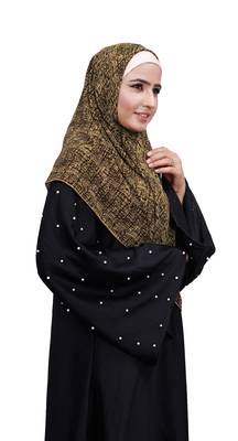 Justkartit Casual Wear Women Printed Chiffon Square Scarf Hijab 4