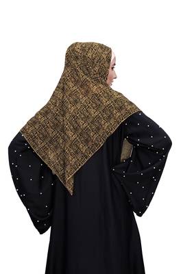 Justkartit Casual Wear Women Printed Chiffon Square Scarf Hijab 5