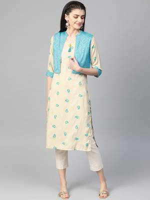 Blue printed liva kurtas-and-kurtis 1