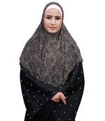 Justkartit Party Wear Women Printed Chiffon Square Scarf Hijab