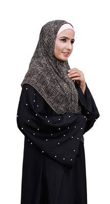 Justkartit Party Wear Women Printed Chiffon Square Scarf Hijab 4