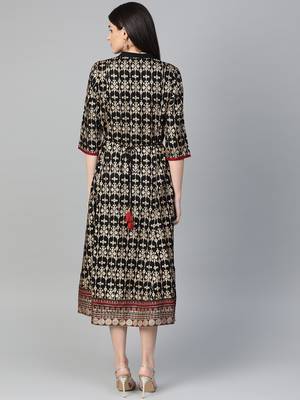 Black printed liva kurtas-and-kurtis 2
