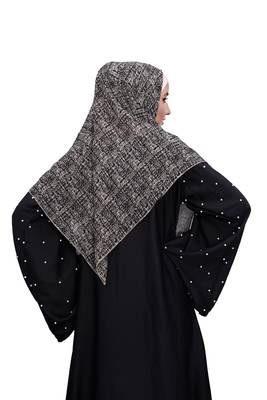 Justkartit Occasion Wear Women Printed Chiffon Square Scarf Hijab 5