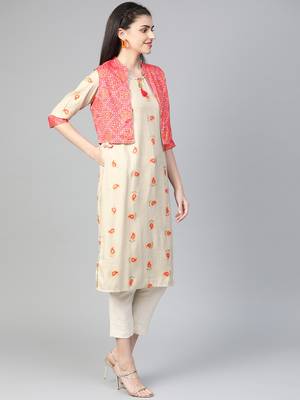Pink printed liva kurtas-and-kurtis 4