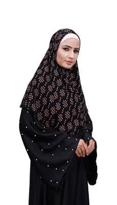 Justkartit Daily Wear Ivory Color Chiffon Square Scarf Hijab Dupatta 2