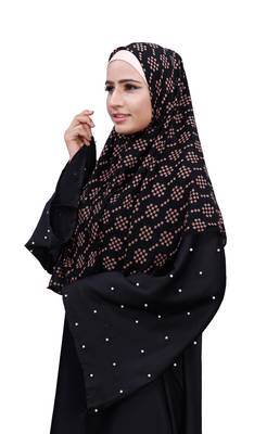 Justkartit Daily Wear Ivory Color Chiffon Square Scarf Hijab Dupatta 3