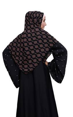 Justkartit Daily Wear Ivory Color Chiffon Square Scarf Hijab Dupatta 5