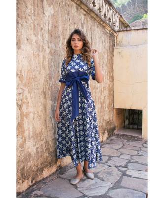 Indigo Tieup Dress 1
