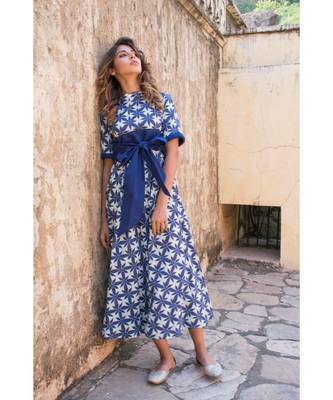 Indigo Tieup Dress 2