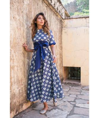 Indigo Tieup Dress 3