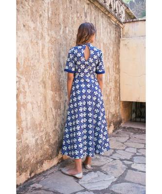 Indigo Tieup Dress 4