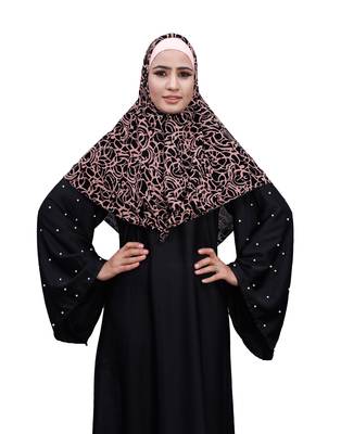 Justkartit Ivory Color Women Chiffon Square Scarf Hijab 1