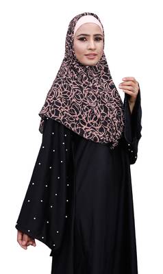 Justkartit Ivory Color Women Chiffon Square Scarf Hijab 2