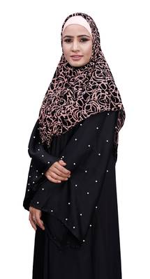 Justkartit Ivory Color Women Chiffon Square Scarf Hijab 4