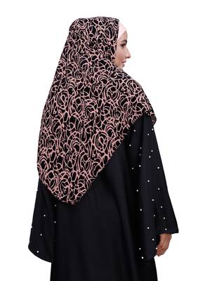 Justkartit Ivory Color Women Chiffon Square Scarf Hijab 5