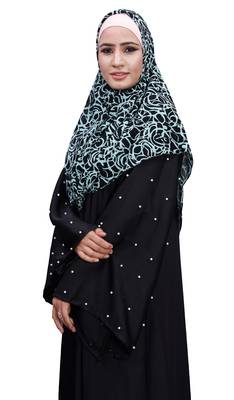Justkartit Pista Color Daily Wear Women Chiffon Square Scarf Hijab 4
