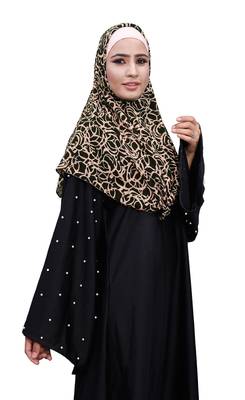 Justkartit Violet Color Party Wear Women Chiffon Square Scarf Hijab 2