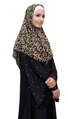 Justkartit Violet Color Party Wear Women Chiffon Square Scarf Hijab 3