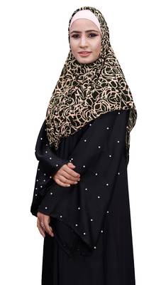 Justkartit Violet Color Party Wear Women Chiffon Square Scarf Hijab 4
