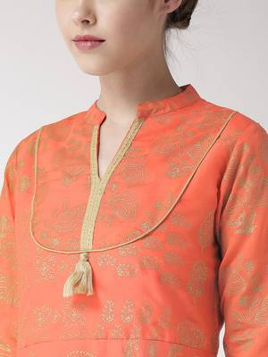Pink printed chanderi kurtas-and-kurtis 2