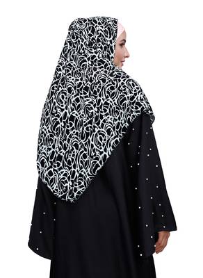 Justkartit White Color Women Chiffon Square Scarf Hijab 5