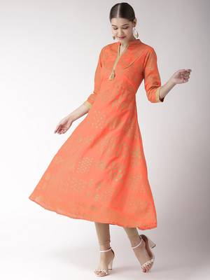 Pink printed chanderi kurtas-and-kurtis 3