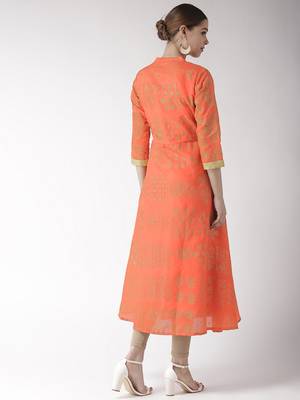 Pink printed chanderi kurtas-and-kurtis 5