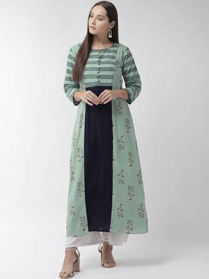 Pink woven cotton kurtas-and-kurtis 1